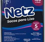 saco lixo netz pto almofada 100l 5un