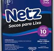 saco lixo netz pto almofada 30l 10un