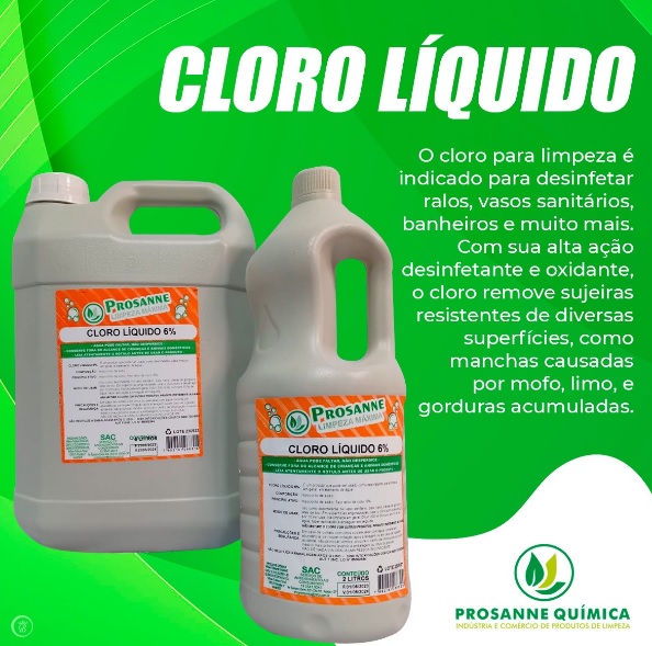 cloro 12% 5l prosanne