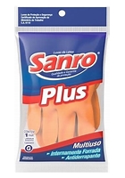 luva sanro plus laranja pq