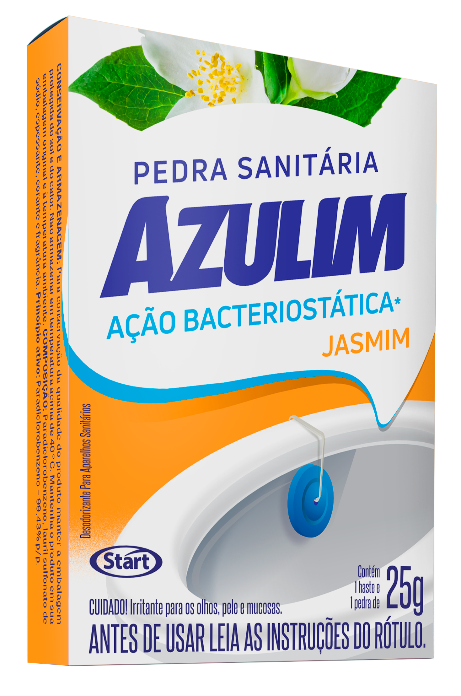 pedra sanitaria azulim 25g jasmim
